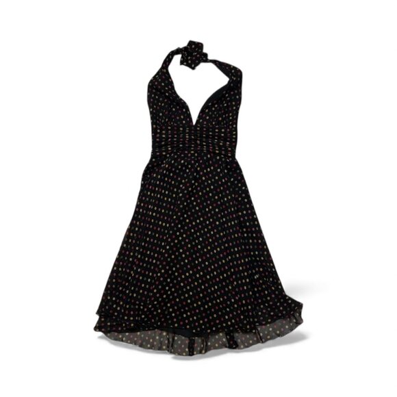 Mannequines Silk Multi Color Polka Dot Dress - Picture 2 of 4